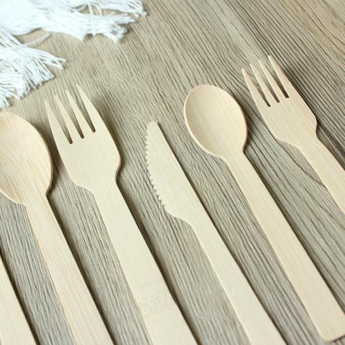 Disposable spoon knife fork wooden tableware eat ice cream eat dessert