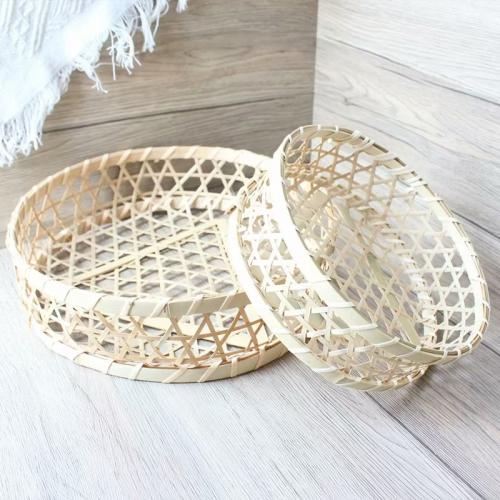 Bamboo food-grade baskets Disposable wooden boat Fruit plate Snack storage Healthy bamboo wood natural non-polluting